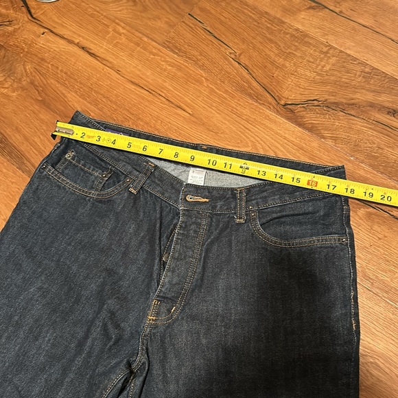 Patagonia Men's Organic Cotton Jeans Sz 36x34 Long Dark Wash
Blue Denim Button - Picture 3 of 8